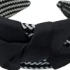 Haarband mit Knoten, schwarz-weiß