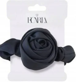 Haarband, schwarze Rose