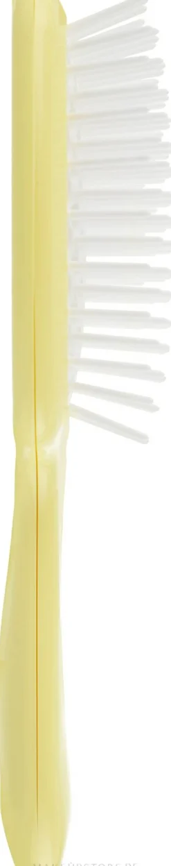 Haarbürste gelb-weiß