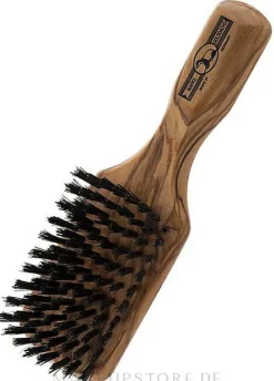 Haarbürste mit Griff aus Olivenholz 17,5 cm