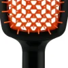 Haarbürste schwarz und orange