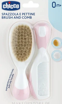 Haarbürste und Kamm für Babys rosa