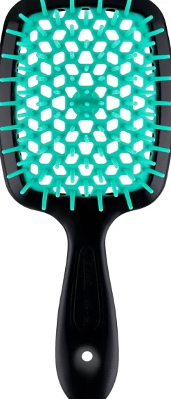 Haarbürste 71SP234 TFF schwarz mit türkis