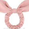 Haargummi aus Wildleder mit Ohren puderfarben Bunny