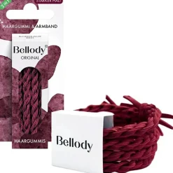 Haargummi bordeaux red 4 St.