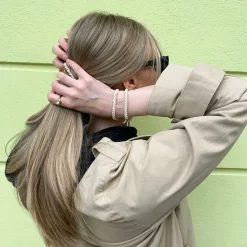 Haargummi champagne beige 4 St.