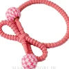 Haargummi mit Kugeln rosa