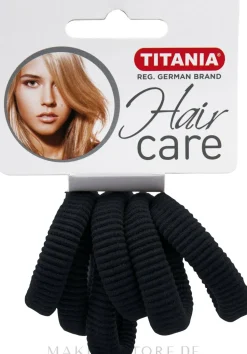 Haargummi mittel schwarz 6 St.