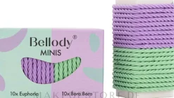 Haargummis Minze und lila 20 St.