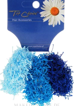 Haargummis Spaghetti 3 St. hellblau, blau, dunkelblau 21695