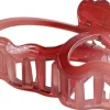 Haarklammer, 8 cm, rot/rosa