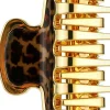 Haarkralle JG29100 MAC, goldenes Leopardenmuster