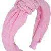Haarreif mit texturiertem Muster, rosa