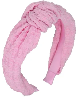 Haarreif mit texturiertem Muster, rosa