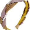 Haarreif O504 gelb mit rosa