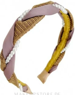 Haarreif O504 gelb mit rosa