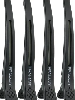 Haarspange mit elastischem Einsatz schwarz