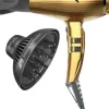 Haartrockner mit Diffusor golden
