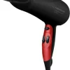 Haartrockner schwarz mit rot