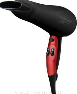 Haartrockner schwarz mit rot