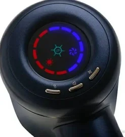 Haartrockner mit LED-Anzeige schwarz