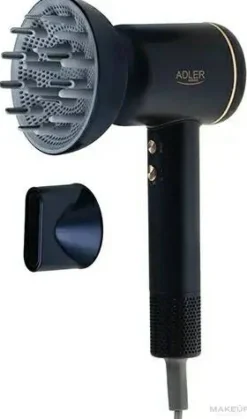 Haartrockner mit LED-Anzeige schwarz