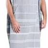 Hammam-Poncho für Männer grau