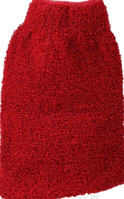 Handschuh für Waschen und Körpermassage rot