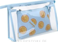 2in1 Kosmetiktasche für Damen Orange blau