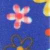 2-in-1 Nagelfeile, gerade, bunt, 7446, blau mit bunten Blumen