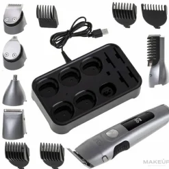 6in1 Pflegeset mit LCD-Display und Ladestation