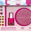 Inuwet Mini Coffret Glitter Girl Pink (lip/balm/3.5g + nail/polish/5ml + mirror/1pc + strass/1pc)
