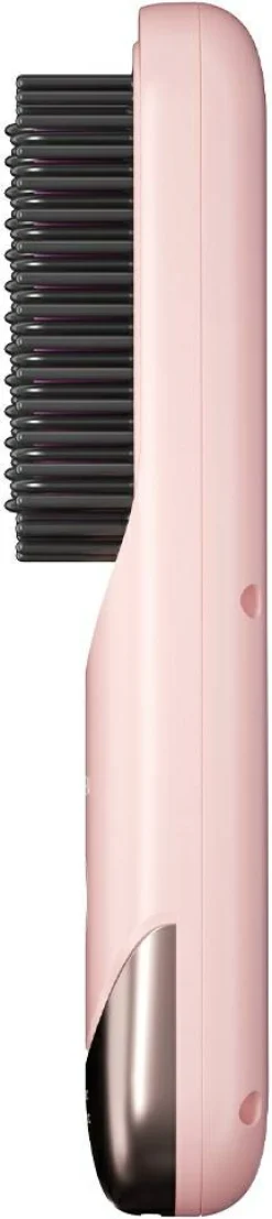 Kabellose Haar-Glättbürste, rosa
