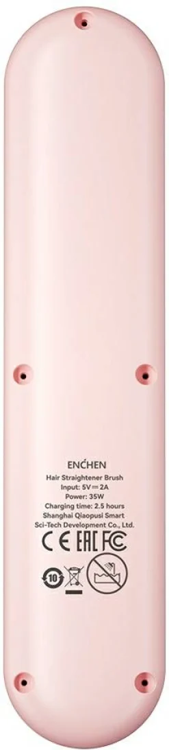 Kabellose Haar-Glättbürste, rosa