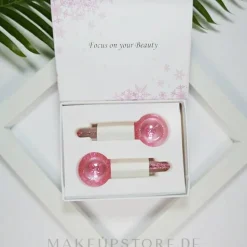 Kühlkugeln für die Gesichtsmassage rosa