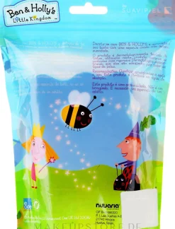 Kinder-Badeschwamm Ben und Holly rot-gelb