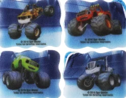 Kinder-Badeschwamm-Set Blaze And The Monster Machines 4 St. hellblau