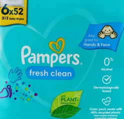 Kinder-Feuchttücher Fresh Clean 6x52 St.