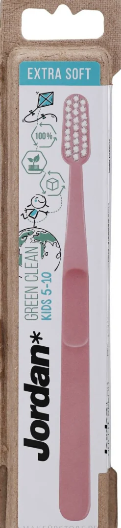 Kinderzahnbürste extra weich 5-10 Jahre Green Clean rosa