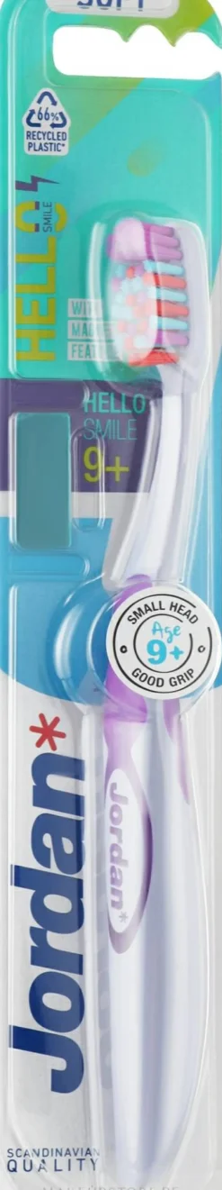 Kinderzahnbürste Hello Smile weich violett