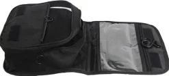 Klappbarer Reise-Kosmetiktaschen-Organizer mit Haken, schwarz, 4817