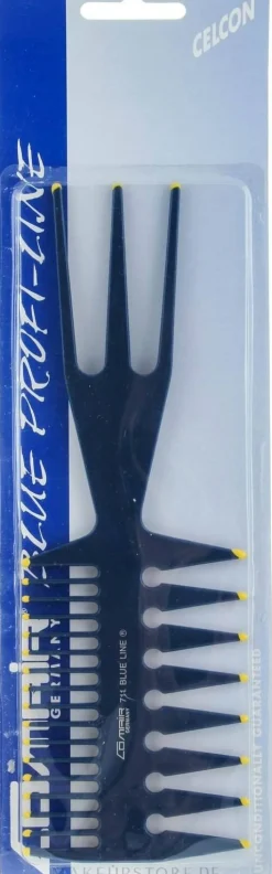 Kombi-Haarkamm №711 Blue Profi Line 21 cm