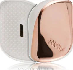 Kompakte Haarbürste rosegold-cremeweiß