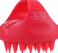 Kopfhaut-Massageshampoo-Bürste, rot