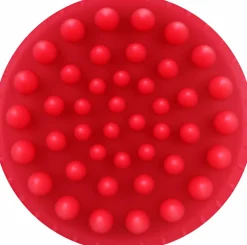 Kopfhaut-Massageshampoo-Bürste, rot