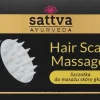Kopfmassagebürste schwarz