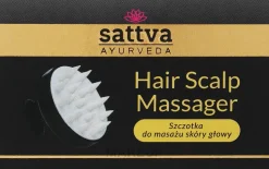 Kopfmassagebürste schwarz
