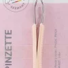 Kosmetikpinzette gerade mit Kunststoffgriff 8 cm 1061/A hellorange