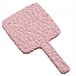 Kosmetikspiegel mit Griff, einseitig XL, Höhe 23 cm, L24R, rosa