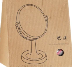 Kosmetikspiegel mit Ständer 85734 rund 15,5 cm violett
